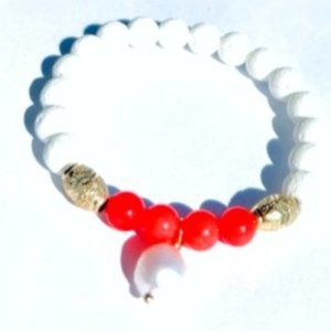 White lava bracelet
